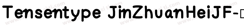 Tensentype JinZhuanHeiJF字体转换